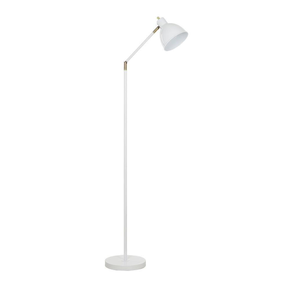 UPC 022011000060 product image for 54. 5 in. White Mid-Century Modern Floor Lamp | upcitemdb.com