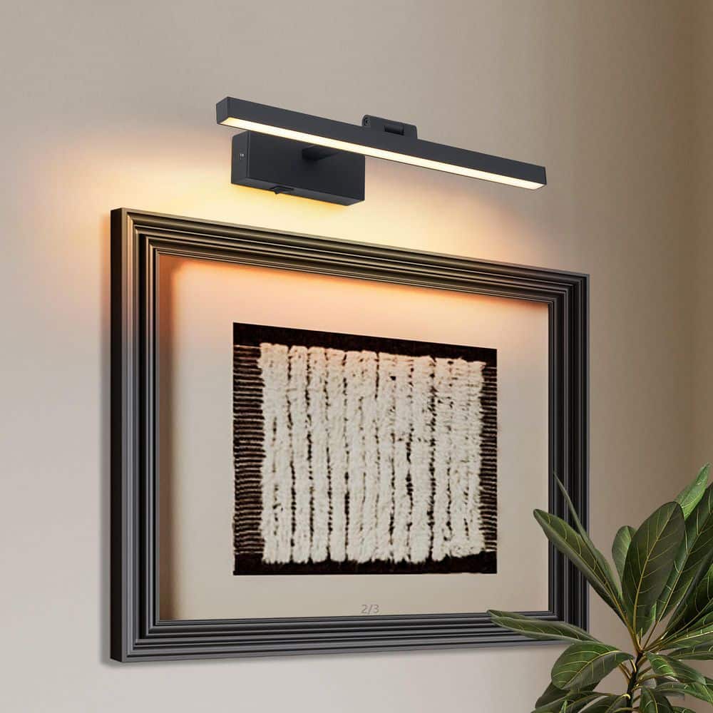 16 in. Black Dimmable LED Wall Sconce with 3CCT Adjustable Color Temperature and Wireless Rechargeable Design,1 Light price history on PriceWatchPro