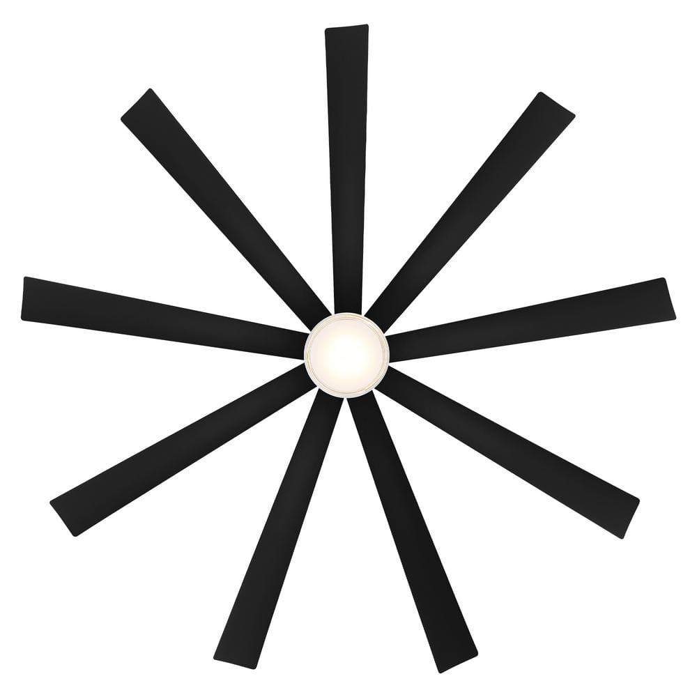 Wynd XL 72" Matte Black Smart Ceiling Fan with LED Light and Remote