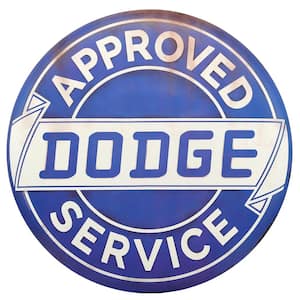 Approved Service Tin Button Decorative Sign
