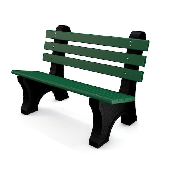 Frog Furnishings 4 ft. Comfort Park Avenue Bench - Green