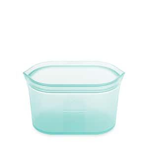 Reusable Silicone 24 oz. Medium Dish Zippered Storage Container, Teal