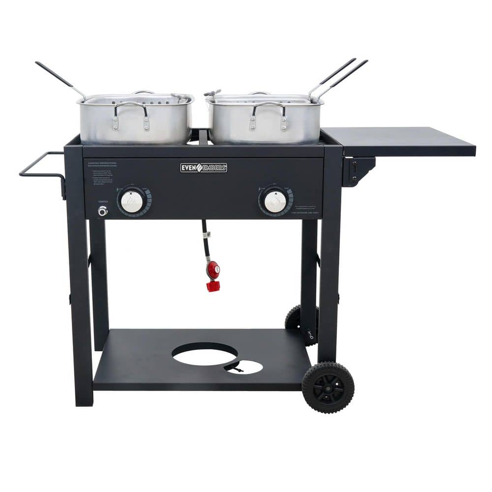 2 Burner Fryer Cart