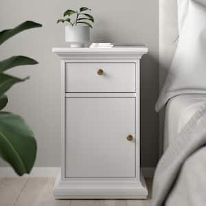 Sonoma White 1-Drawer 17.15 in. W Nightstand