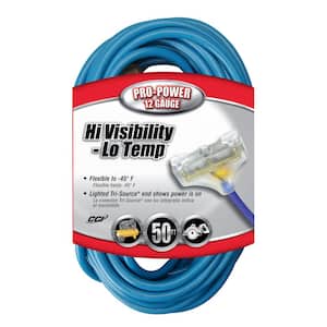 50 ft. 12/3 SJTW Cold Weather Outdoor Light-Duty Extension Cord