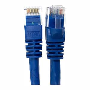 Patch cord Cable ethernet de 3 Metros 10ft INTELLINET Cat.6 Categoría 6  Azul 10 pies ft Cable RJ45 Armado