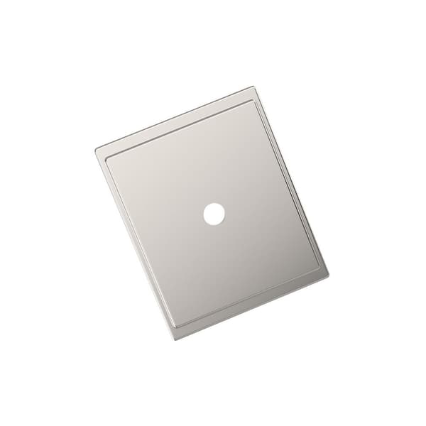 Maymont 1-5/8 in. Square Polished Nickel Knob Cabinet Backplate