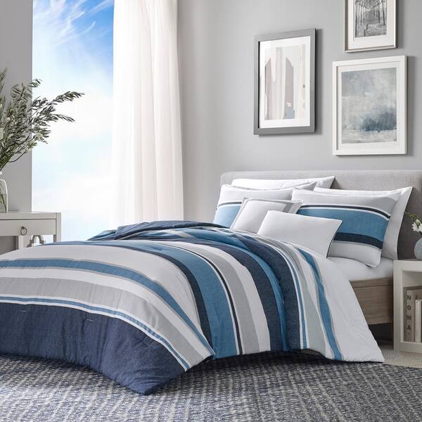 Nautica Westport 5 Piece Navy Blue Cotton Striped Full Queen Comforter Bonus Set Ushs8k1153662 The Home Depot - Navy Blue Bedding Set Full Nautica Westport 5 Piece Navy Blue Cotton Striped Full Queen Comforter Bonus Set Ushs8k1153662 The Home Depot - Navy Blue Bedding Set Full