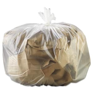 33 in. x 39 in. 33 Gal. 13 mic Natural High Density Trash Can Liners (25-Bags/Roll, 10-Rolls/Carton)