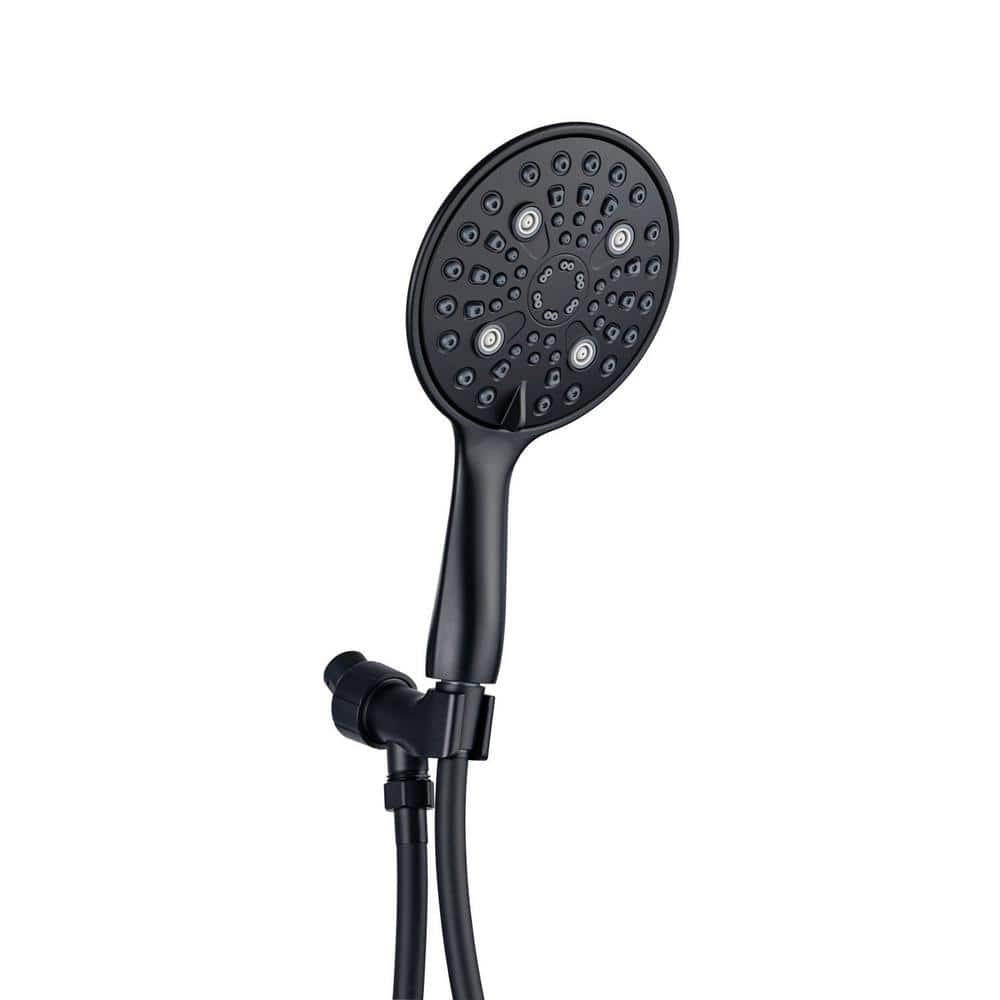 Lukvuzo High-Pressure 8-Spray Wall Mount Handheld Shower Head GPM with ...