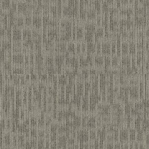 Generous Gray Residential 24 in. x 24 Glue-Down Carpet Tile (20 Tiles/Case) 80 sq. ft.