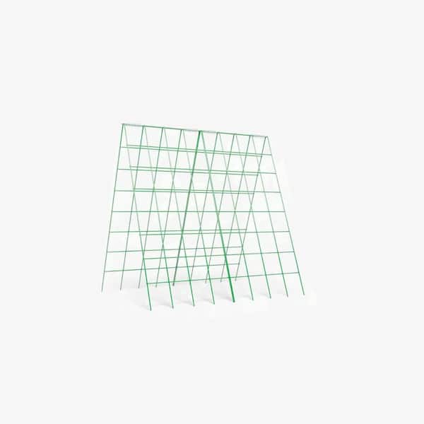 MOEPISY 2 Pack Cucumber Trellis for Raised Bed 48 in. x 34 in. Foldable Garden Trellis for Climbing Plants A Frame Metal Trellis