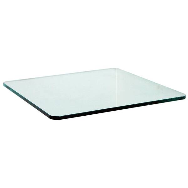 Floating Glass Shelves 3/8 in. Square Glass Corner Shelf (Price Varies By Size)