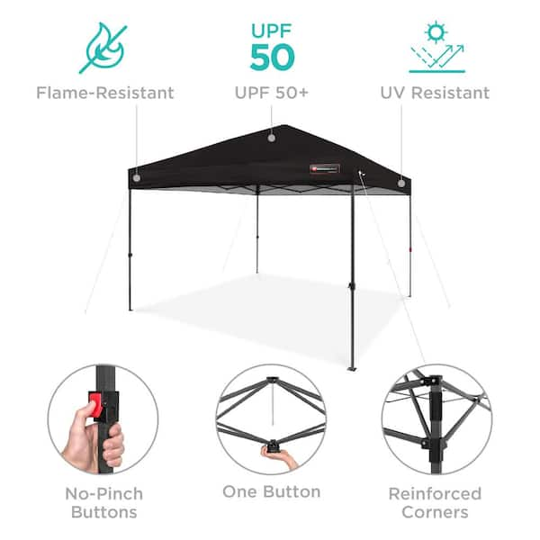 One push outlet canopy