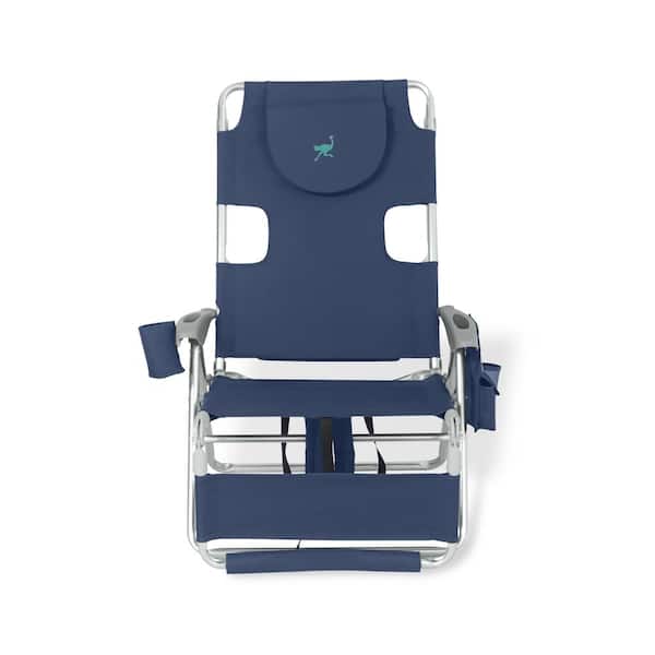 1-2 PacK Folding Backpack Beach Chair Outdoor Reclining Furniture Chair Blue 