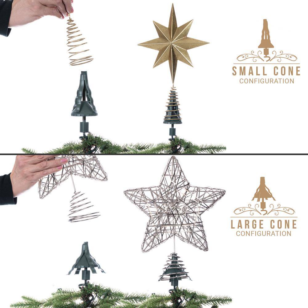 Forest Green Metal Universal Christmas Tree Topper Holder