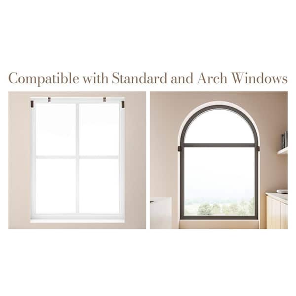 Home Decorators Collection - 2.5 in. Cordless Faux Wood Side Mounting Brackets Set in Espresso