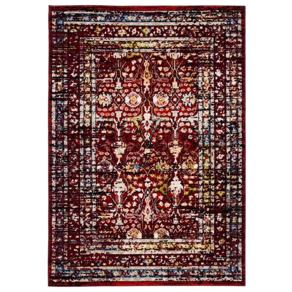 UPC 195058380751 product image for Amsterdam Red 8 ft. x 10 ft. Border Area Rug | upcitemdb.com