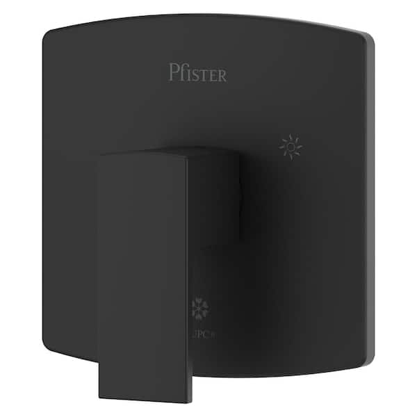 Pfirst Modern 1-Handle Valve Handle Trim Kit in Matte Black (Valve Not Included)