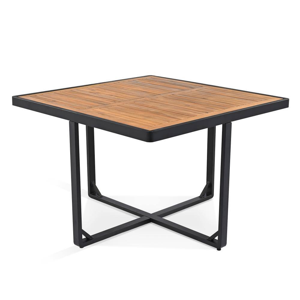 The square dining table from the outdoor dining set.