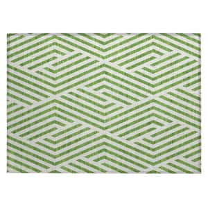 Chantille ACN550 Graphite 1 ft. 8 in. x 2 ft. 6 in. Machine Washable Indoor/Outdoor Geometric Area Rug