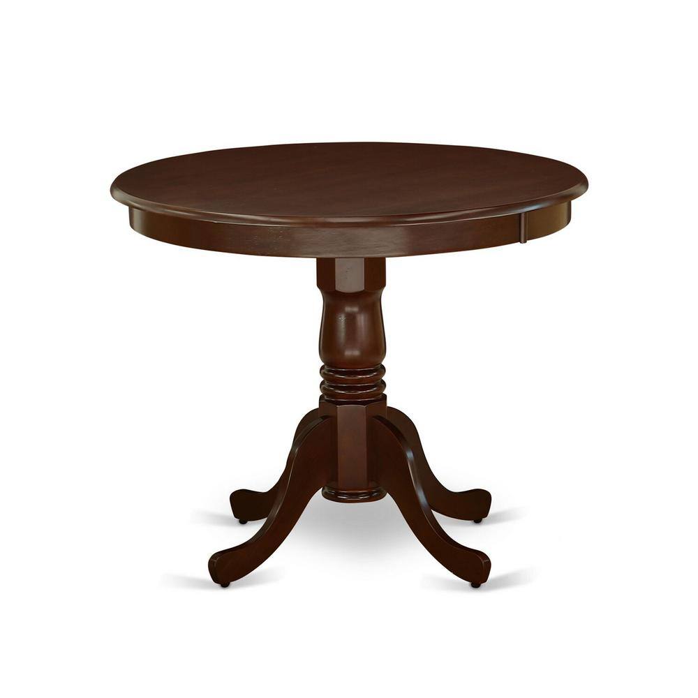 Classic Mahogany 3-Piece Dining Set with Slatted Chairs