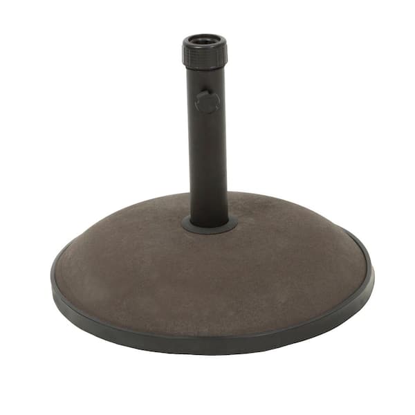 Harrison 35 lbs. Concrete Outdoor Patio Umbrella Base in Brown