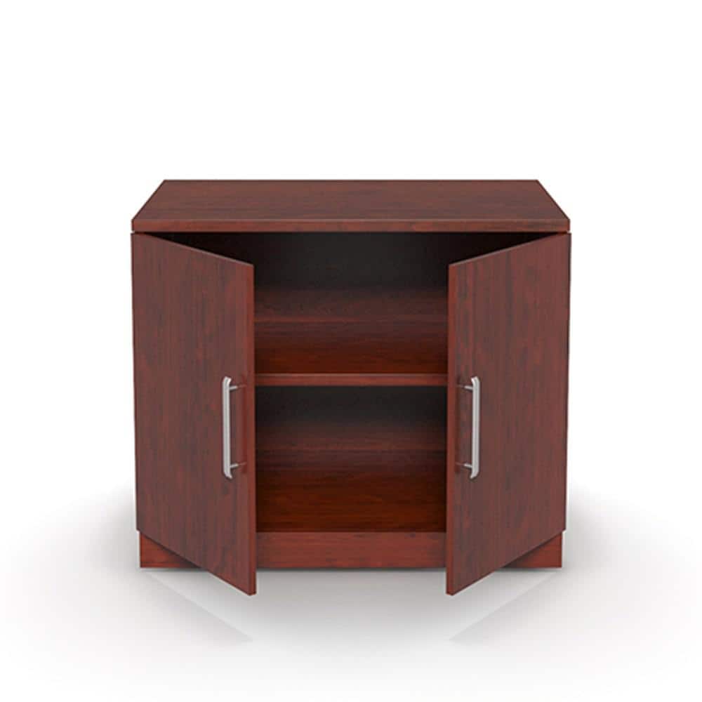 Classic Cherry Adjustable Shelving Office Storage Cabinet