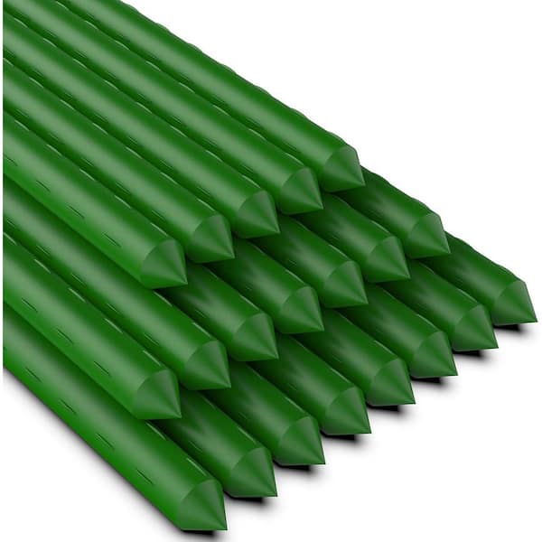 48 in. H Garden Stakes Sturdy Plant Sticks Support Tomato Stakes for Vegetable, 20-Pack