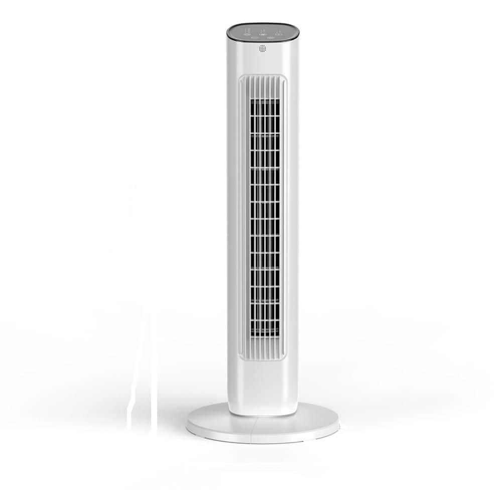 30.71 in. 3-Speed 11.81 in. W Oscillating Tower Fan  in White with Digital Display, Auto Mode, Timer and Remote Control price history on PriceWatchPro