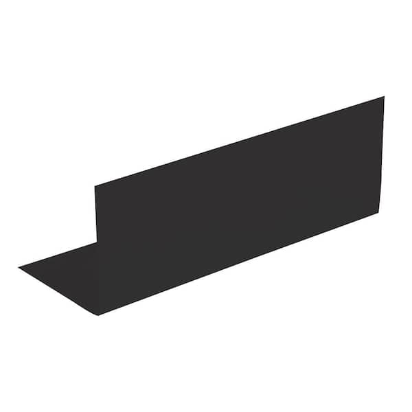 Amerimax Home Products 4 in. x 4 in. x 8 in. Black Galvanized Steel Pre-Bent Step Flashing