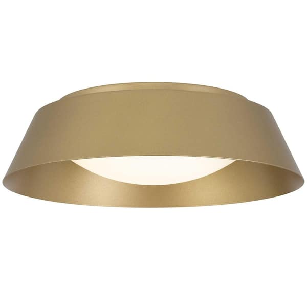 Jushua 15 inch Brass LED Flush Mount ZY-CT-P421870 - The Home Depot