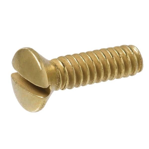 Machine Screw 2 Everbilt #6-32 x 1/2 in. Slotted Oval-Head Machine Screws (2-Pack ...