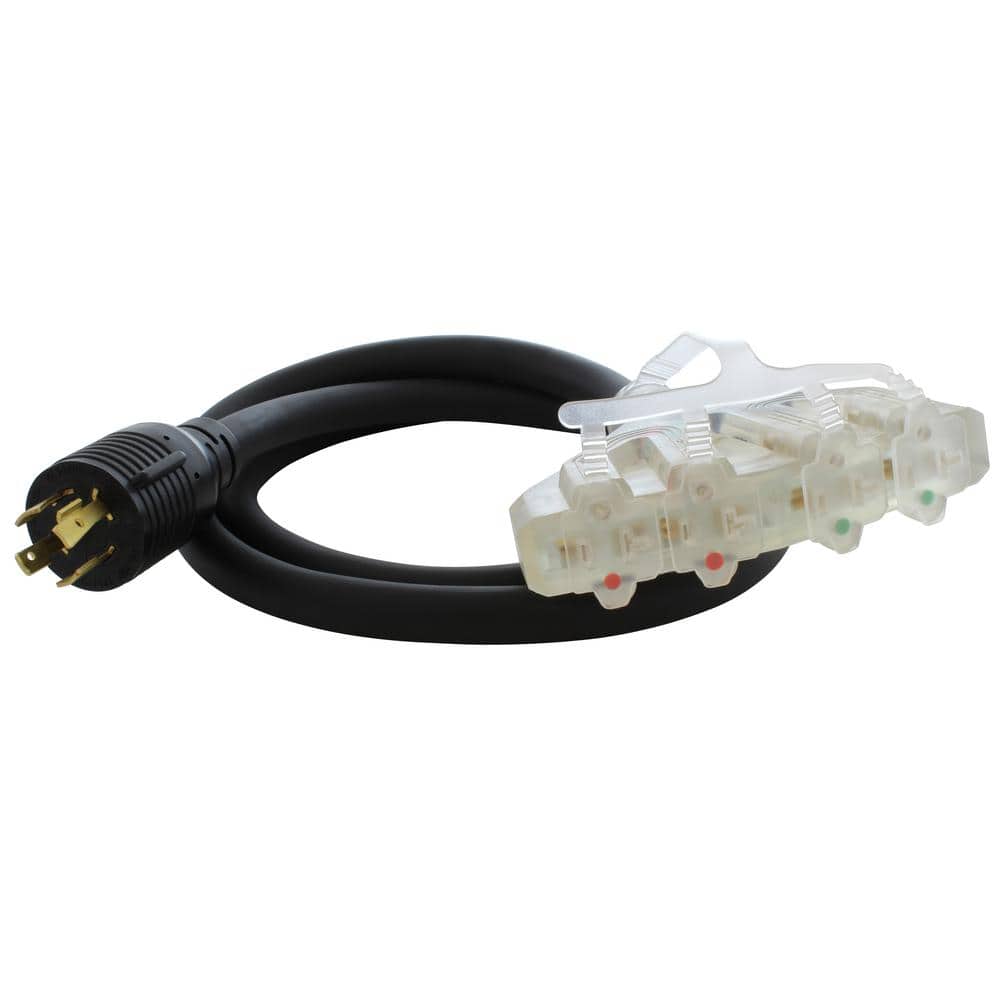 5 ft. L14-20P 20 Amp Locking Plug to (4) 15/20A Household PDU With Power Indicator Lights price history on PriceWatchPro