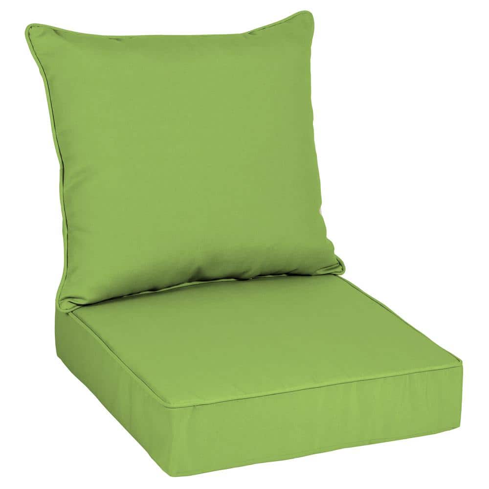 Thick outdoor cushions for extra comfort while relaxing on the