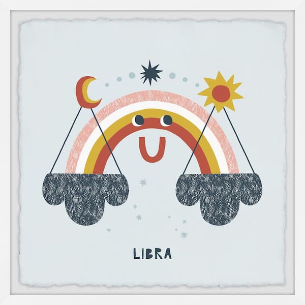 Unbranded Libra by Marmont Hill Framed Astronomy Art Print 32 in. x 32 in.