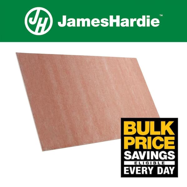 James Hardie HardieBacker with HydroDefense Technology 1/2 in. x 3 ft. x 5 ft. Waterproof Cement Backer Board
