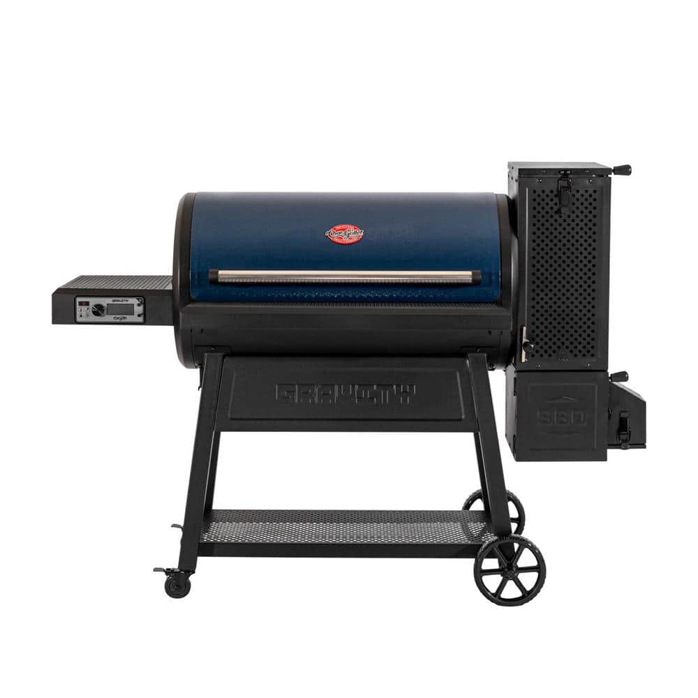 Char-Griller Gravity Fed 980 Wi-Fi Charcoal Grill in Blue 9800 - The ...