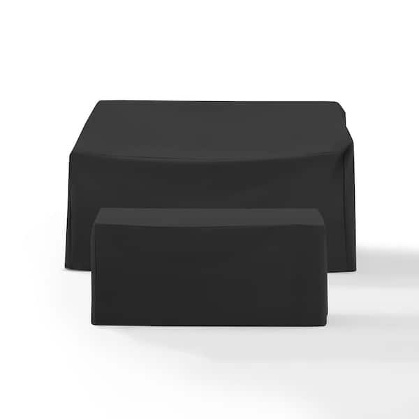 CROSLEY FURNITURE 2Pc Black Outdoor Furniture Cover Set