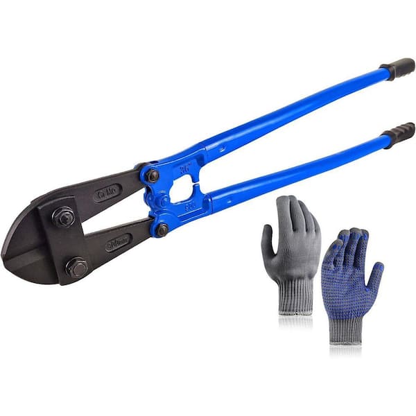 Heavy Duty Bolt Cutter with Drop Forged Cr-Mo Alloy Steel Blades for Rebars Chains Locks Wires Fences 36 in.