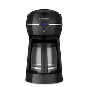 Programmable 12-Cup Black Coffee Maker with Glass Carafe