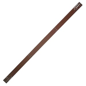 8 ft. Brown Steel Edging with 4 Stakes
