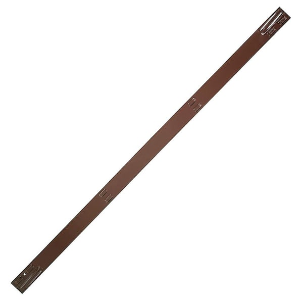 Vigoro 8 ft. Brown Steel Edging with 4 Stakes