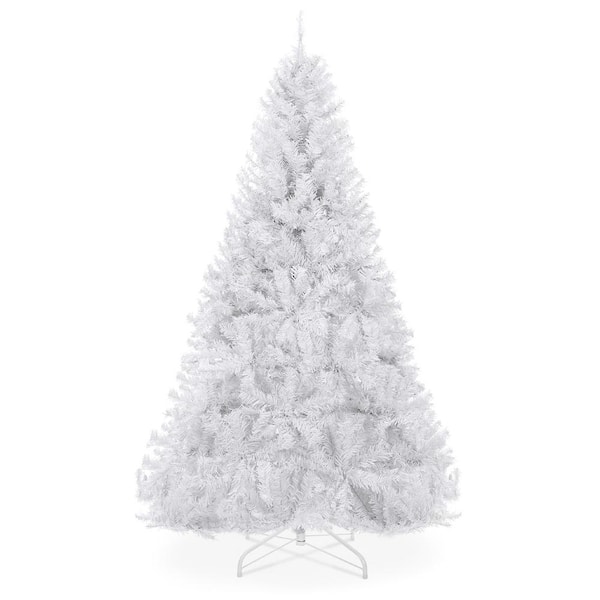 Best Choice Products 6 ft. White Unlit Pine Artificial Christmas Tree