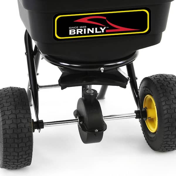 Brinly-Hardy Spreader 70 lbs Capacity Steel Broadcast Ice Melt Pneumatic Tires