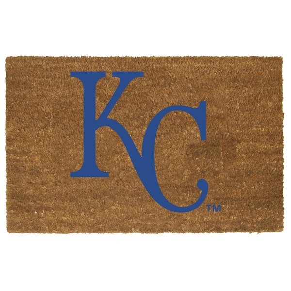 The Memory Company Kansas City Royals 19.5 in. x 29.5 in. Coir Fiber Colored Logo Door Mat