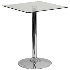 Clear/Chrome Dining Table