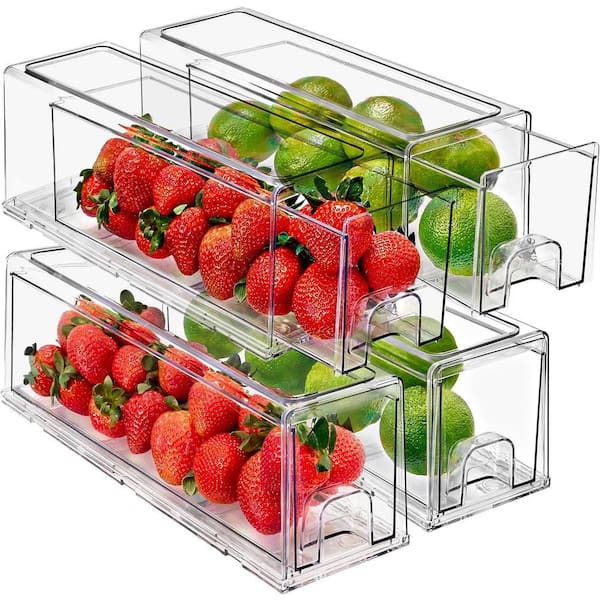 Fridge Pull Out Organizer, Small (4-Pack)