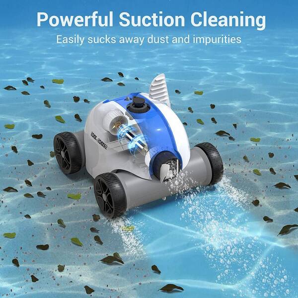 AIPER Cordless Robotic Pool Cleaner, Cordless Pool Vacuum Robot with  Dual-Drive Motors, Self-Parking Technology, 90 Mins Cleaning for  Above/In-ground