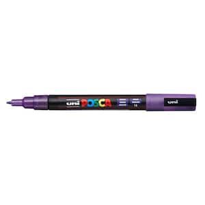 22 Acrylic Paint Pens (Blues & Purples) Pro Color Series Set (3mm Medium)